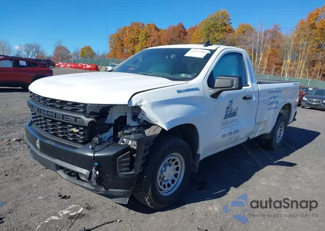 2021 Chevrolet Silverado 1500 4Wd Long Bed Wt from USA, damaged, VIN 3GCNYAEK7MG295422